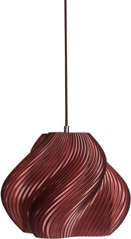 Suspension rouge cerise et chrome 30 cm Soft serve 03 - Crème atelier - The Cool Republic