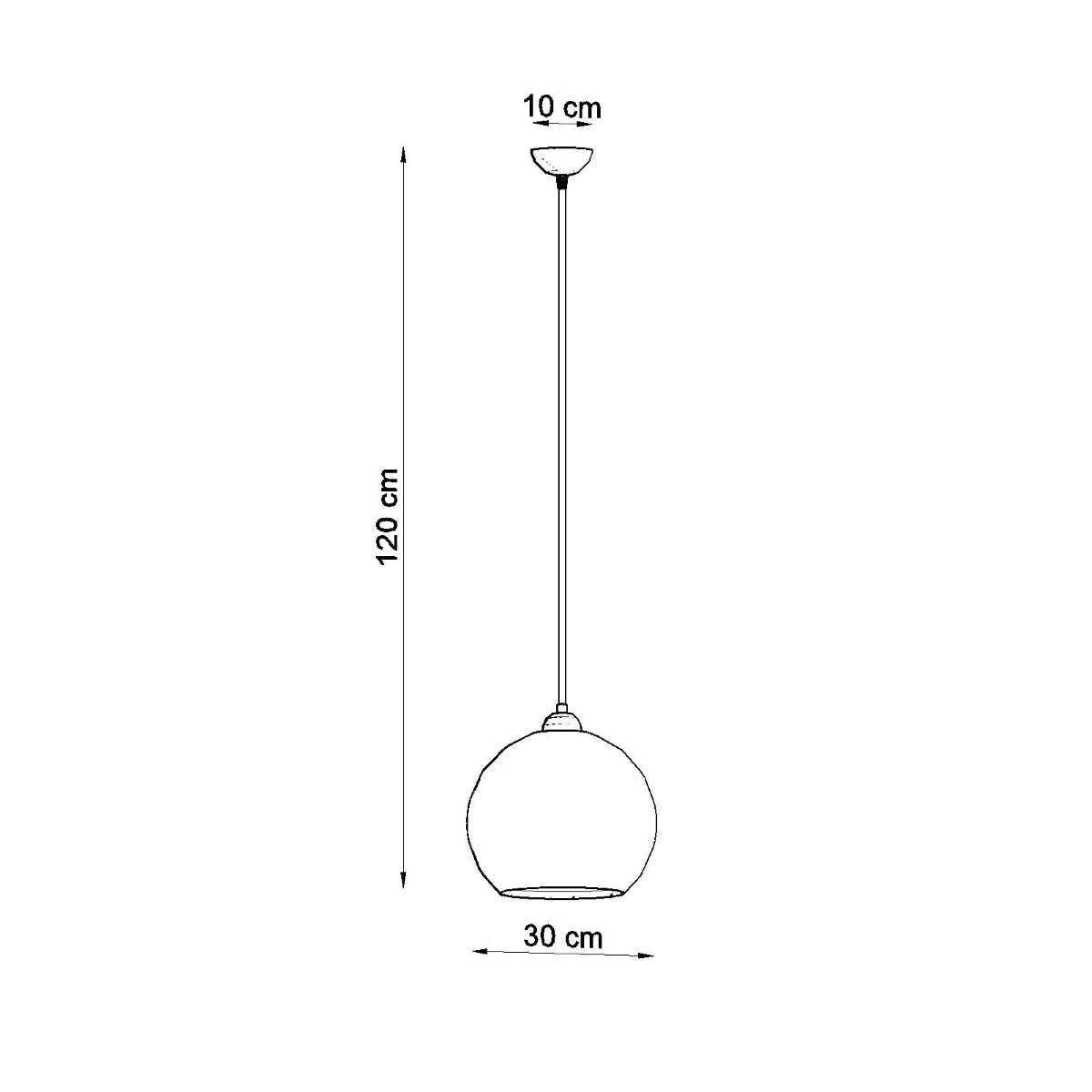 Suspension transparente Ball - Sollux - The Cool Republic