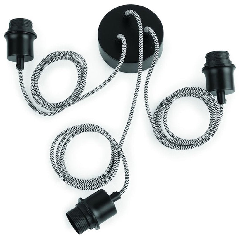 Suspension trio noire en pneu recyclé Amazon - Good & Mojo - The Cool Republic