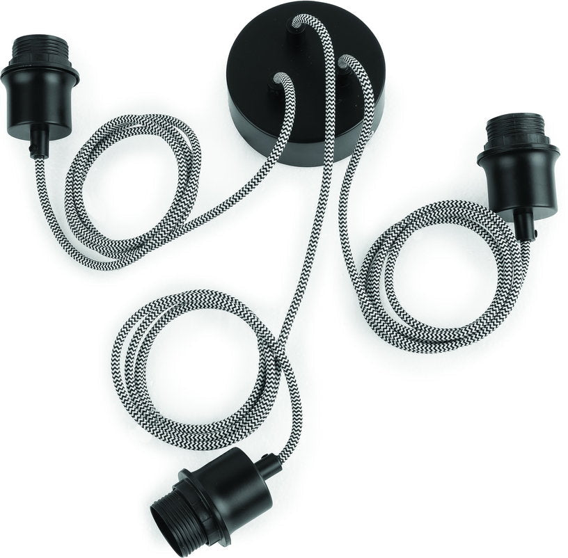 Suspension trio noire en pneu recyclé Amazon - Good & Mojo - The Cool Republic