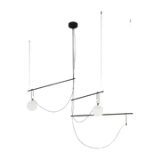 Suspension lamp triple in blown glass NH S3 14 - Artemide - The Cool Republic