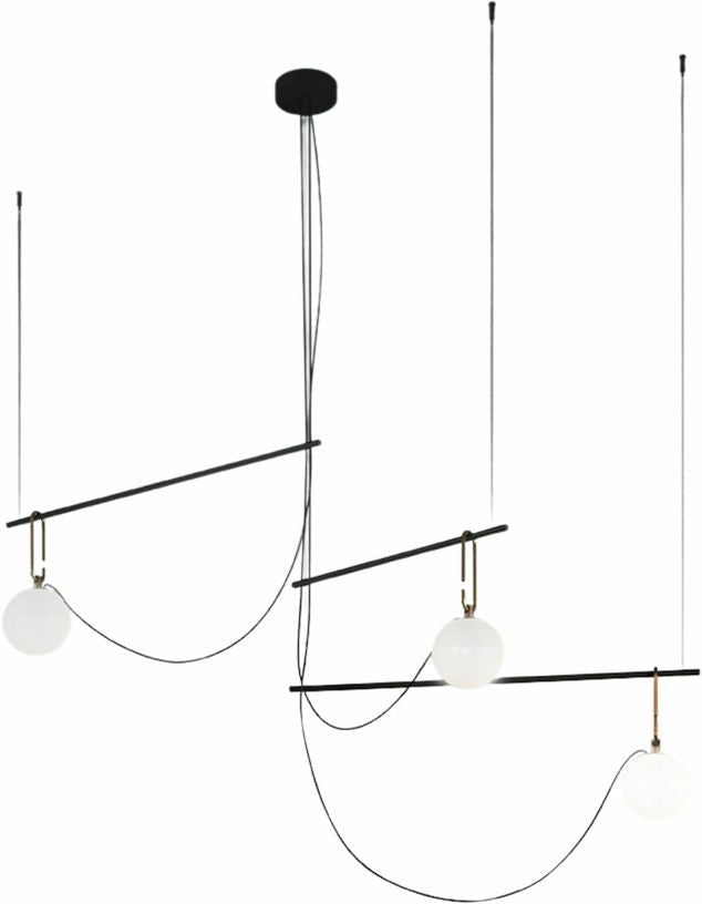 Suspension triple en verre soufflé NH S3 14 - Artemide - The Cool Republic