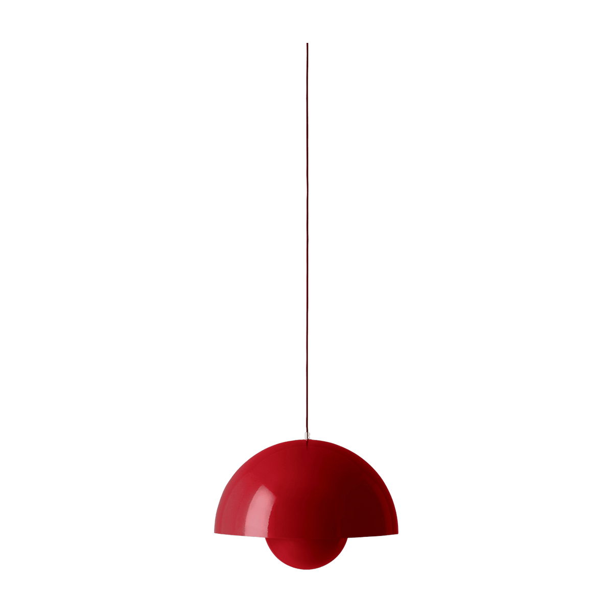 Suspension vermilion red Flowerpot VP2 - &tradition - The Cool Republic