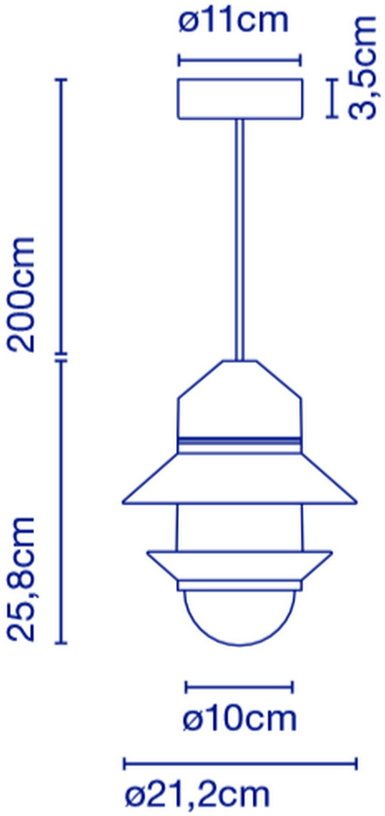 Suspension vert clair 25 cm Santorini - Marset - The Cool Republic