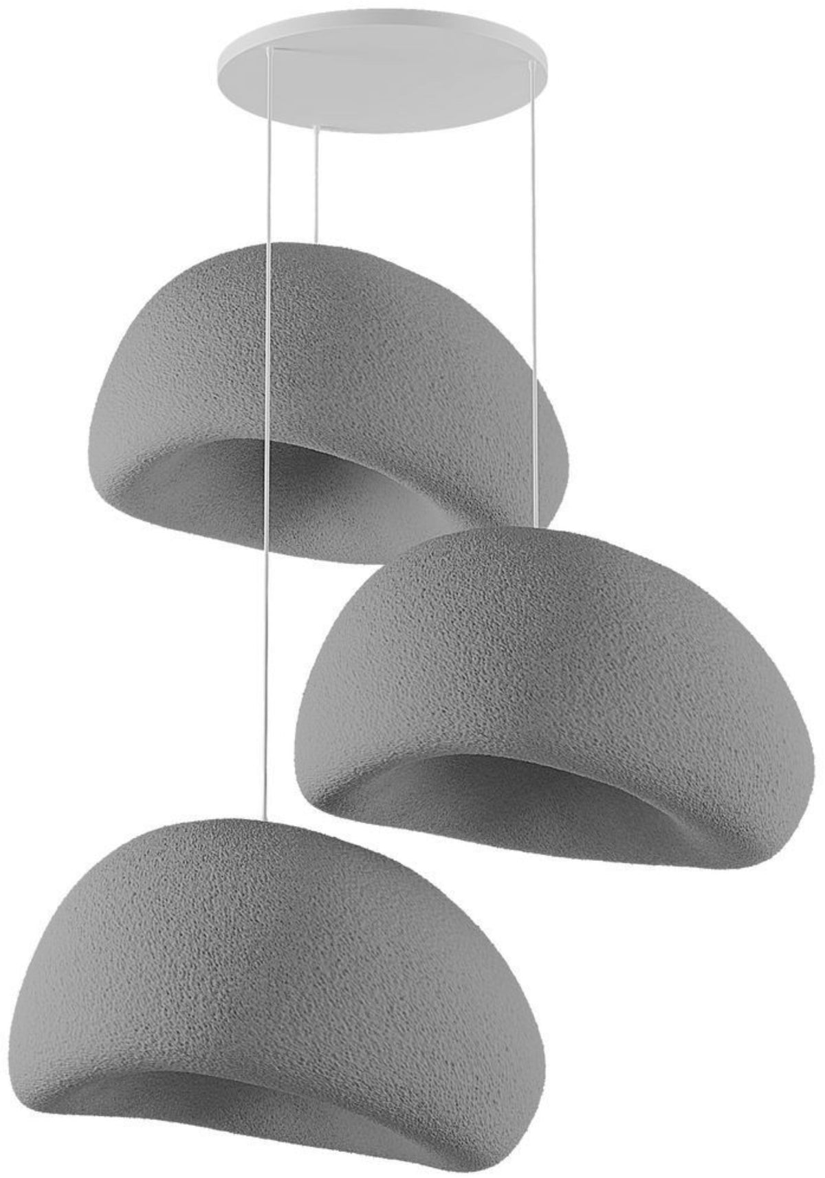 Suspensions en polymère gris 50x45x120cm Wabi Sabi Nami - Home Design