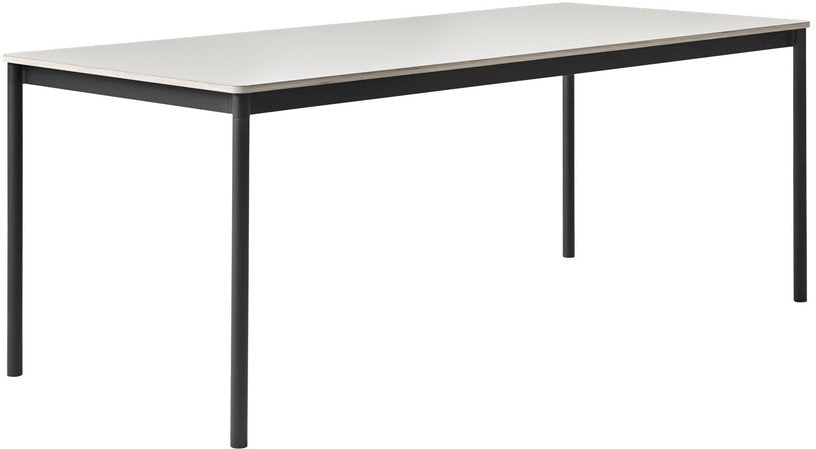 Table 140 cm blanche piétement noir Base - Muuto - The Cool Republic