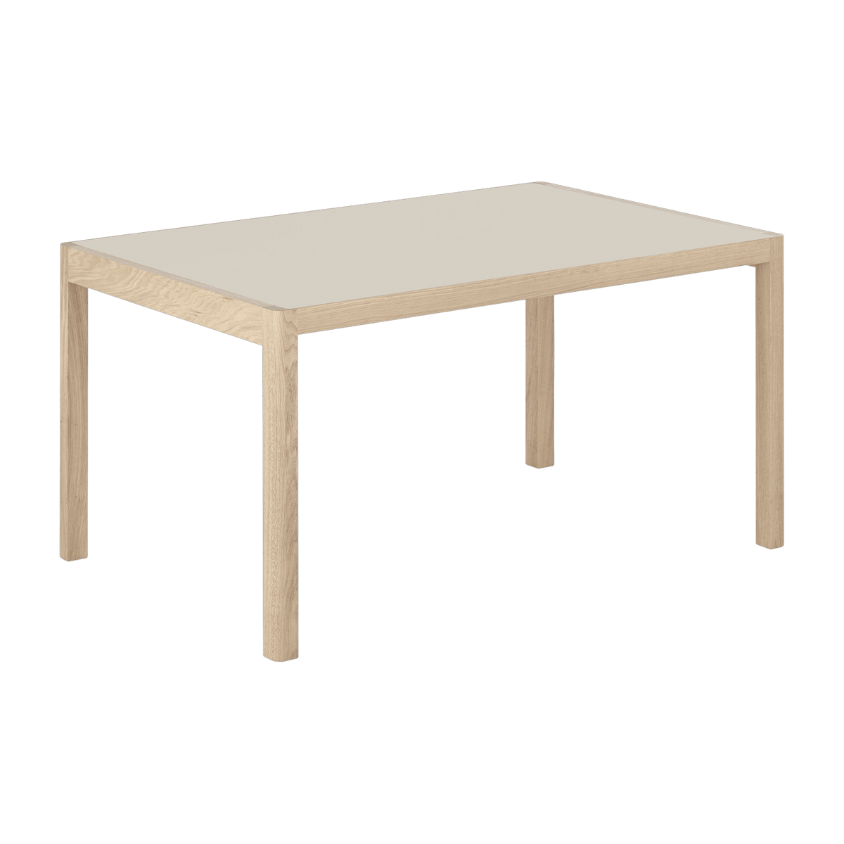 Table 140 cm grise et chêne naturel Workshop - Muuto - The Cool Republic