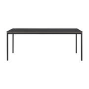 Table 140 cm noire et bois piétement noir Base - Muuto - The Cool Republic