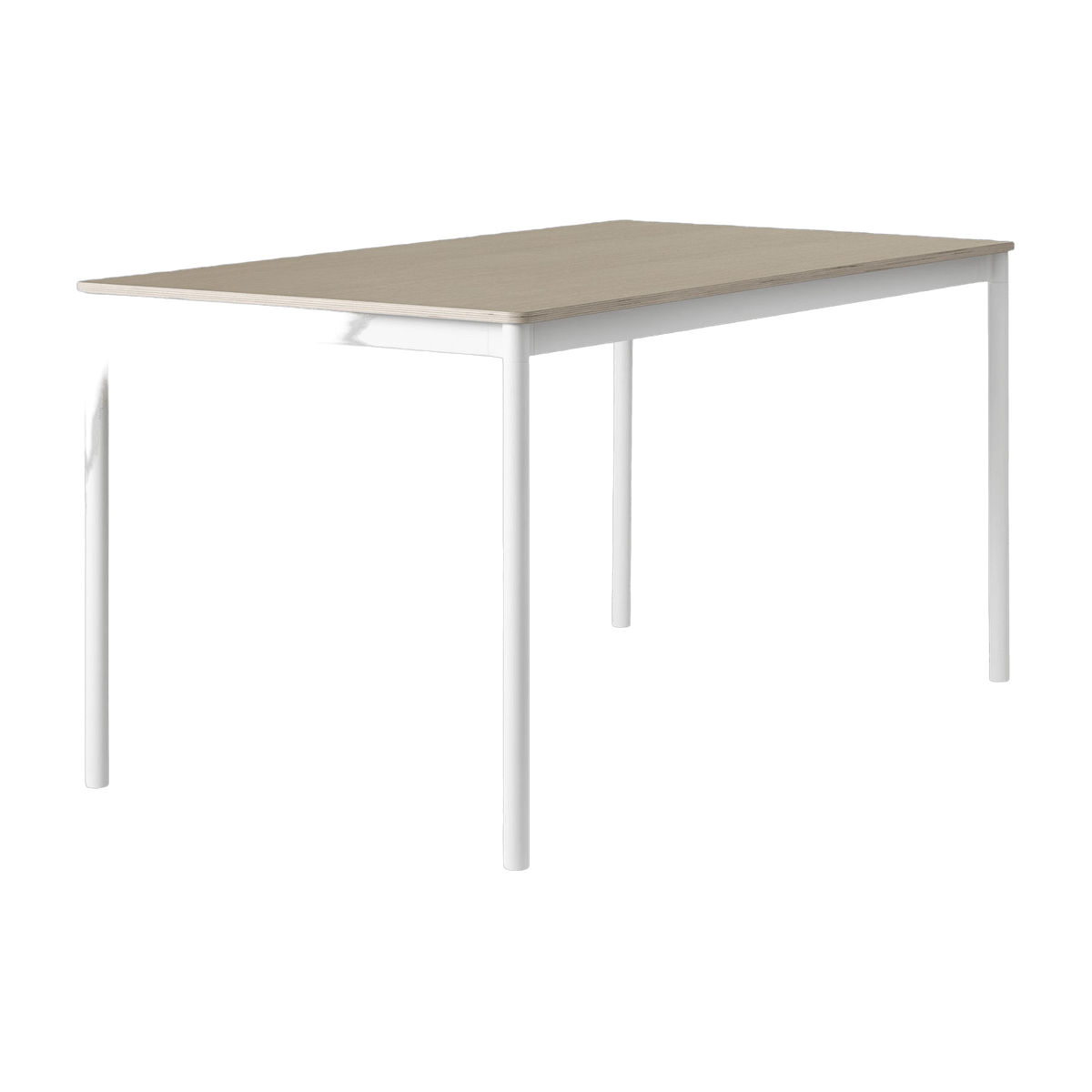 Table 190 cm en chêne piétement blanc Base - Muuto - The Cool Republic