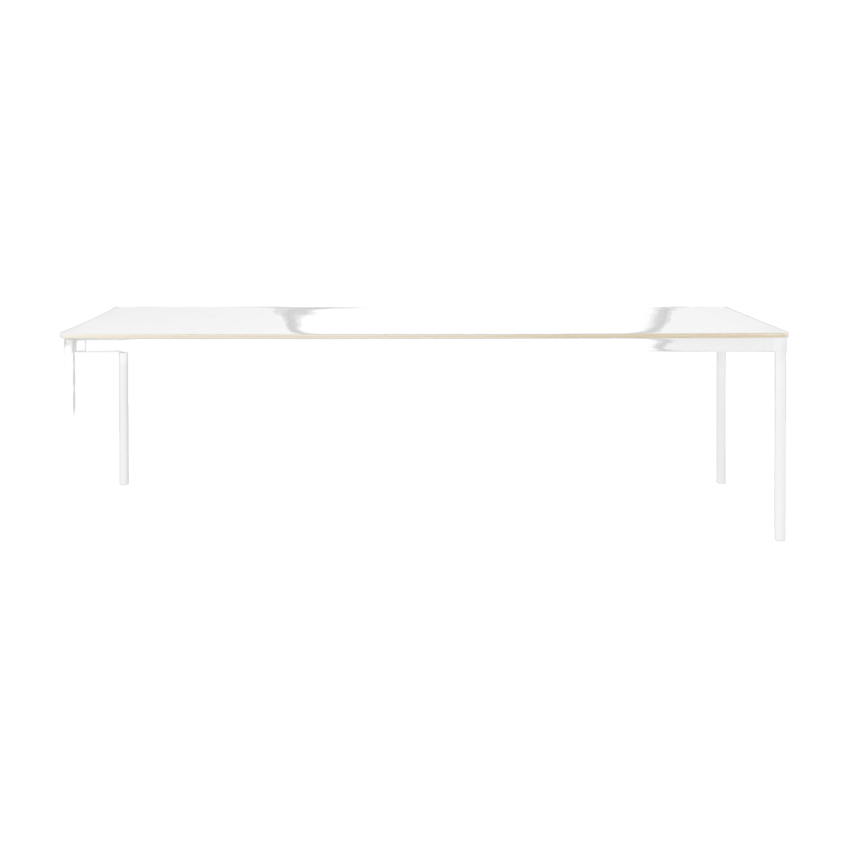 Table 250 cm blanche et bois piétement blanc Base - Muuto - The Cool Republic