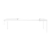 Table 250 cm blanche et bois piétement blanc Base - Muuto - The Cool Republic