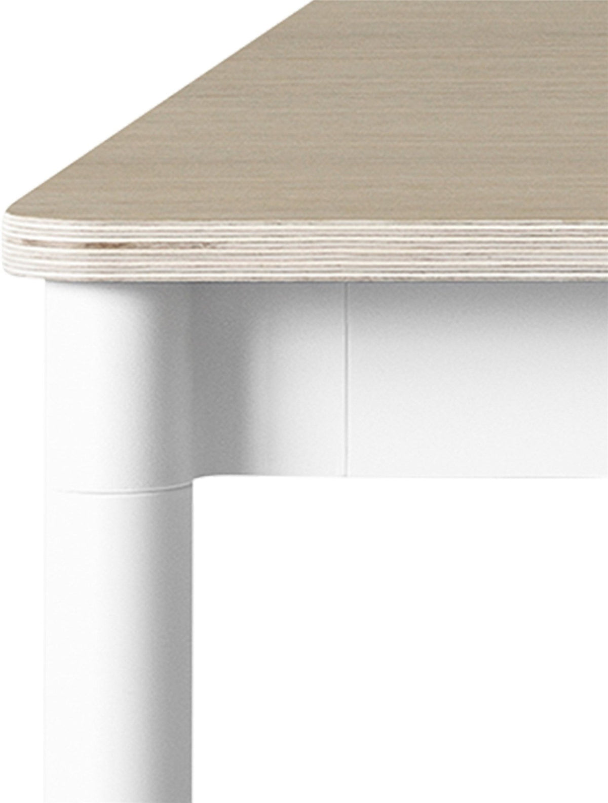Table 250 cm chêne piétement blanc Base - Muuto - The Cool Republic