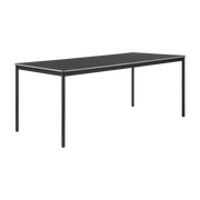 Table 250 cm noir et bois piétement noir Base - Muuto - The Cool Republic