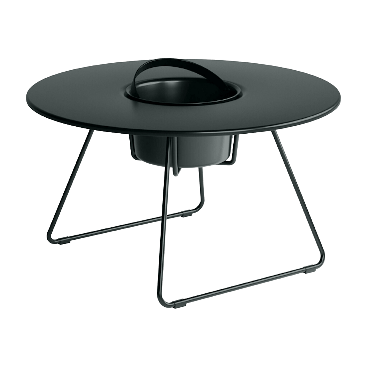 Table à cocktail ronde en acier noir 75 cm N'ice - Cools Collection - The Cool Republic