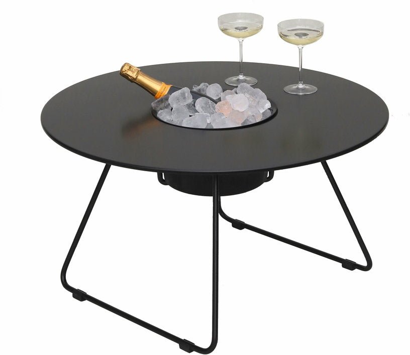 Table à cocktail ronde en acier noir 75 cm N'ice - Cools Collection - The Cool Republic
