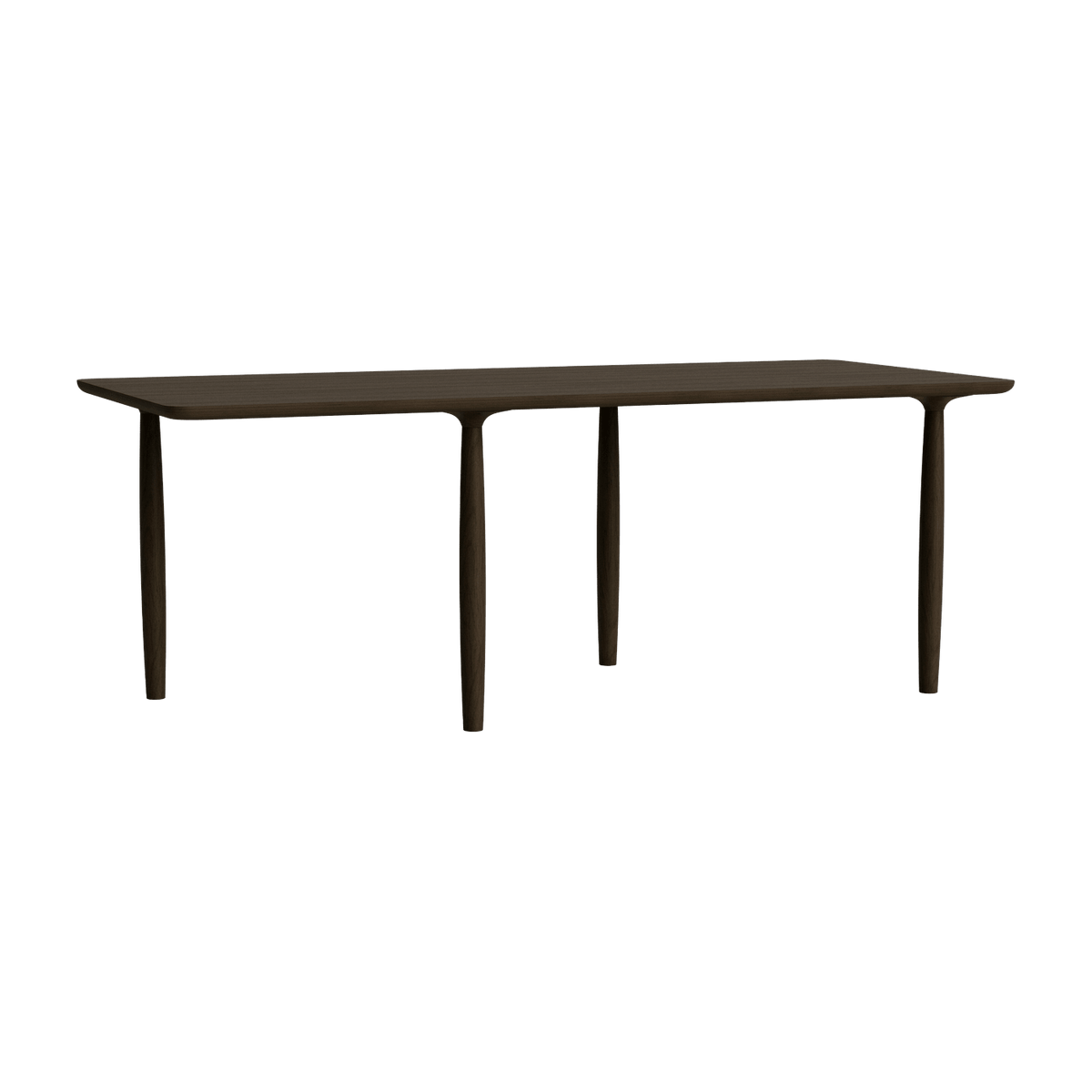 Table à dîner en chêne fumé 95 x 200 cm Oku - NORR11 - The Cool Republic