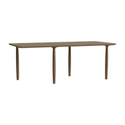 Light smoked oak dining table 95 x 200 cm Oku - NORR11 - The Cool Republic