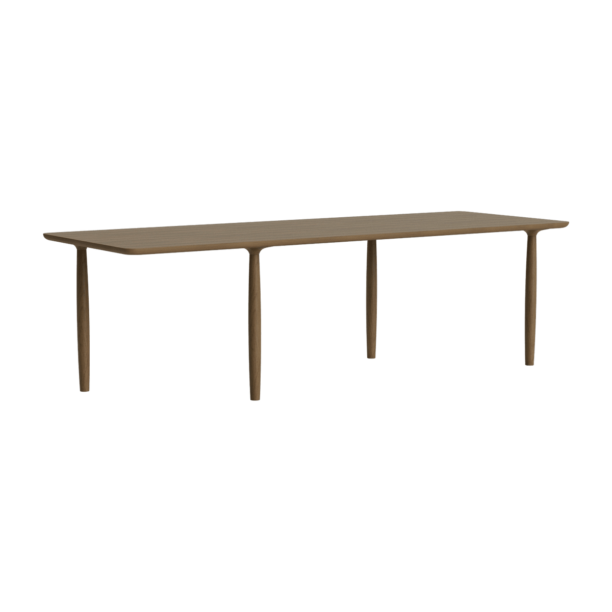 Table à dîner en chêne fumé clair 95 x 250 cm Oku - NORR11 - The Cool Republic