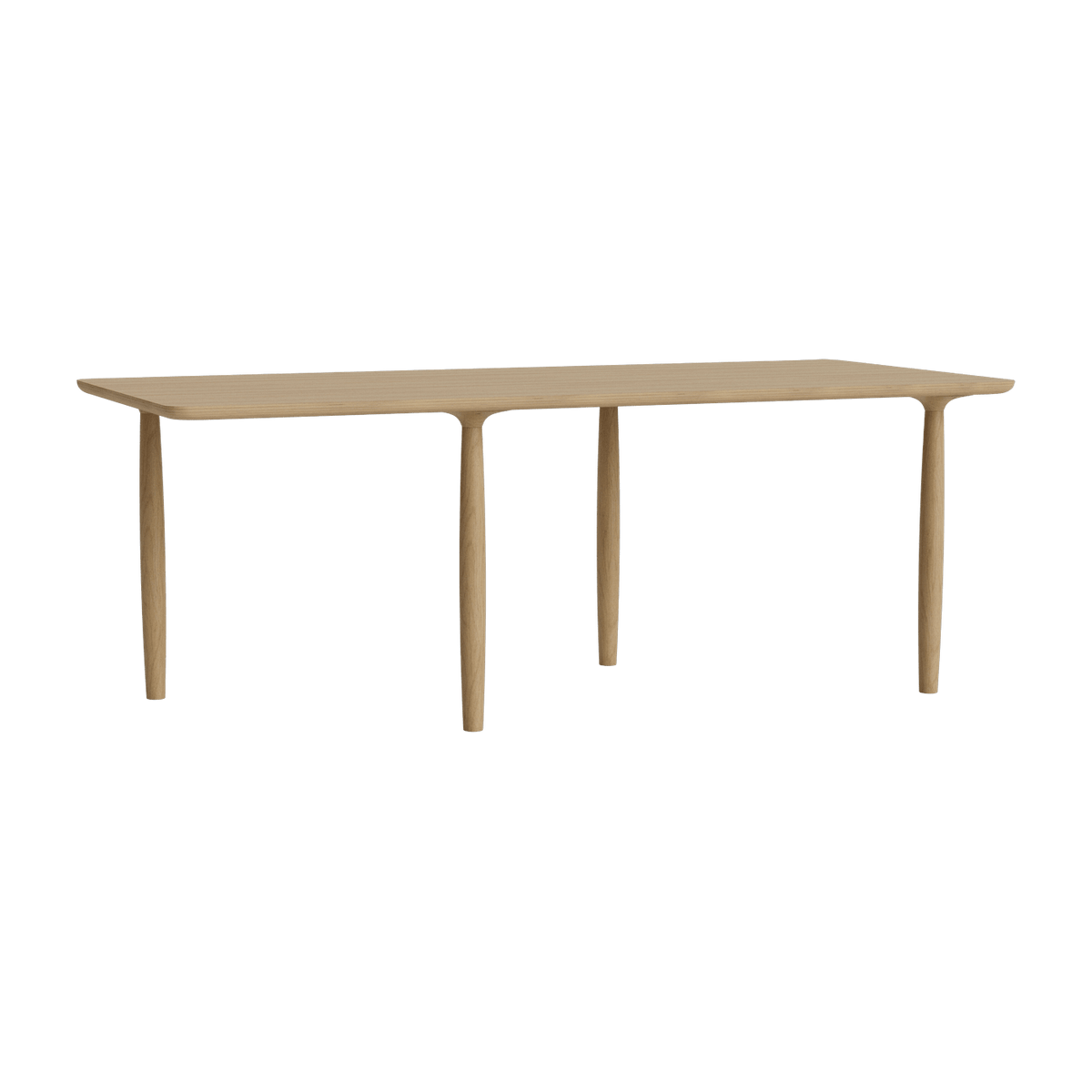 Table à dîner en chêne naturel 95 x 200cm Oku - NORR11 - The Cool Republic