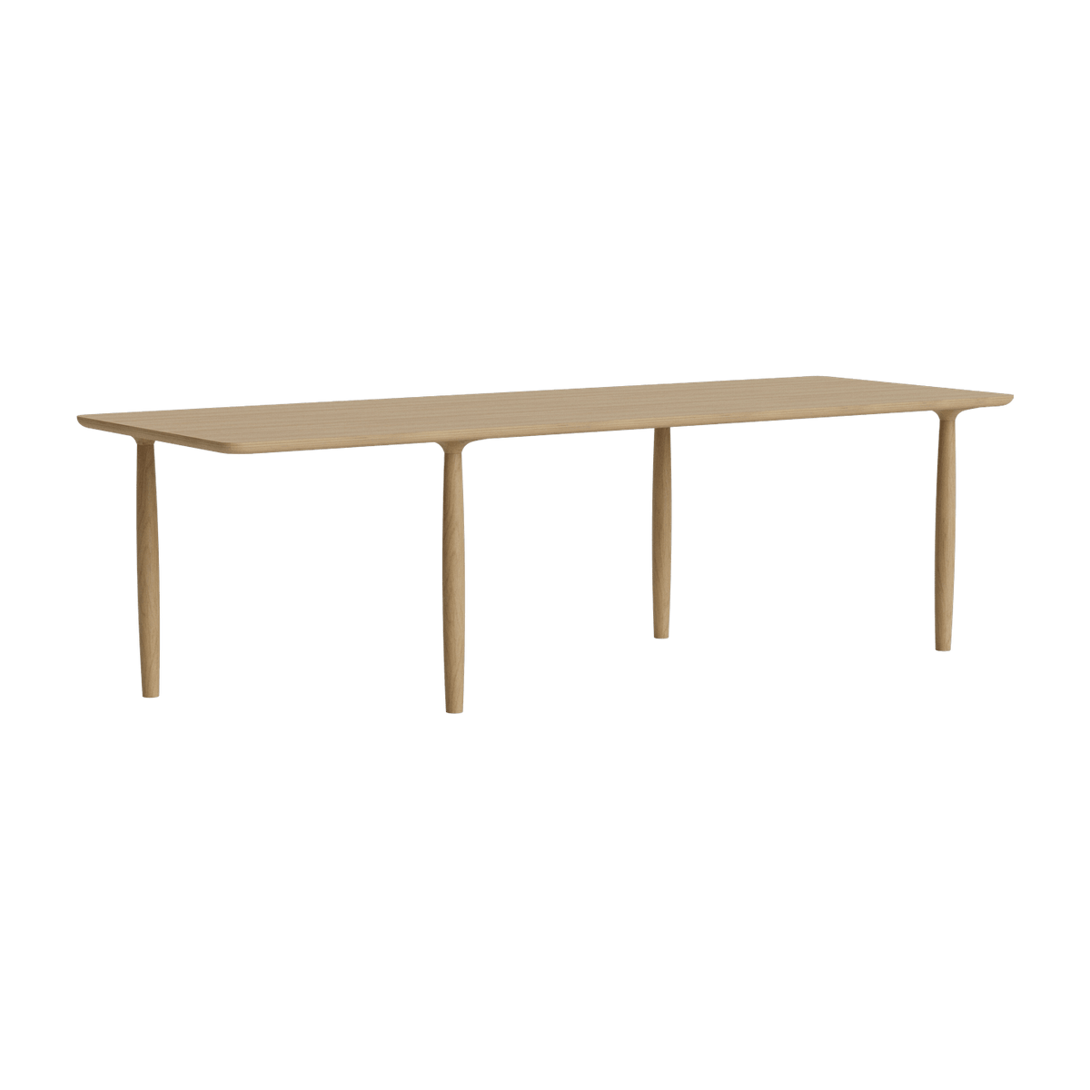 Natural oak dining table 95 x 250 cm Oku - NORR11 - The Cool Republic