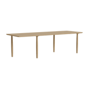 Natural oak dining table 95 x 250 cm Oku - NORR11 - The Cool Republic