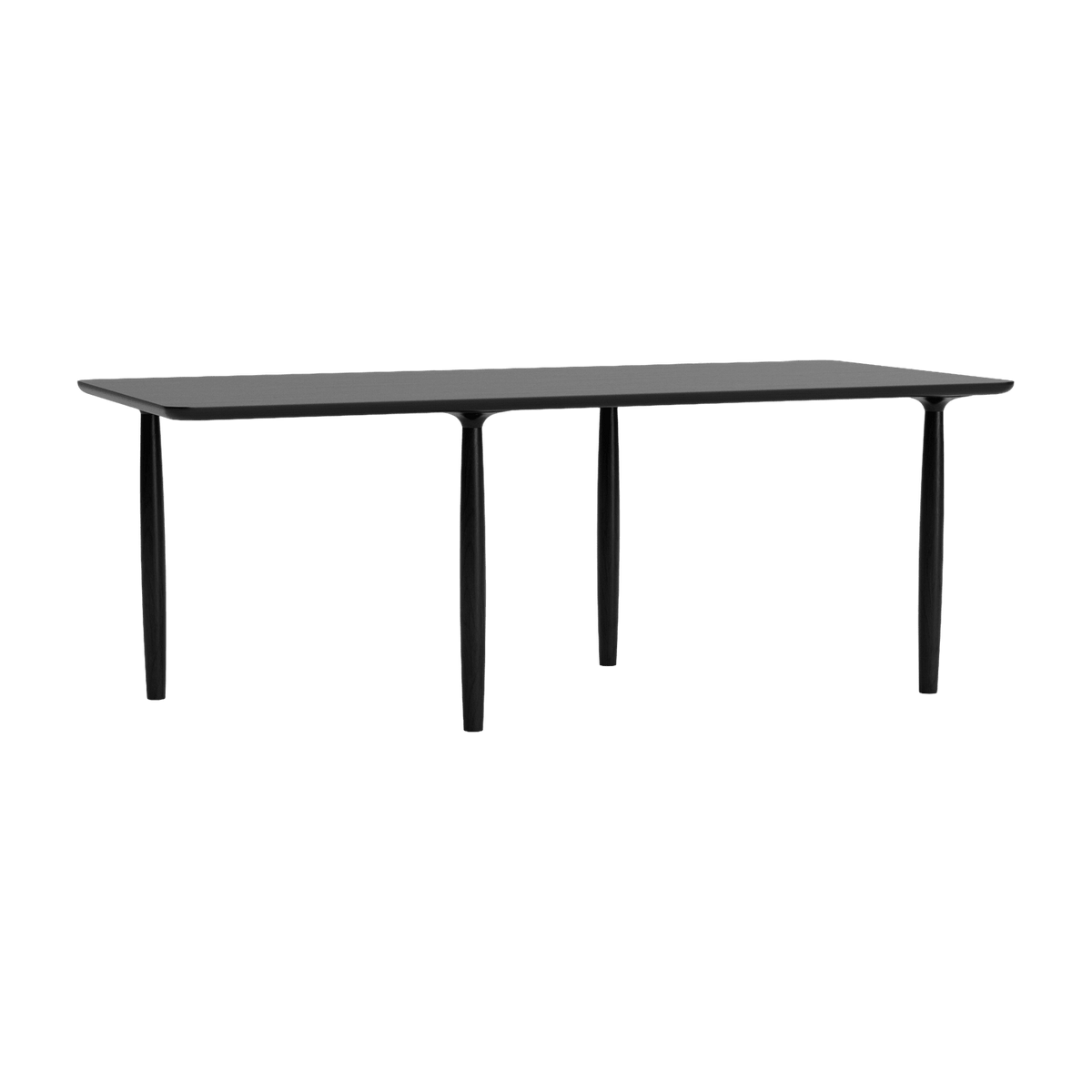 Table à dîner en chêne noir 95 x 200 cm Oku - NORR11 - The Cool Republic