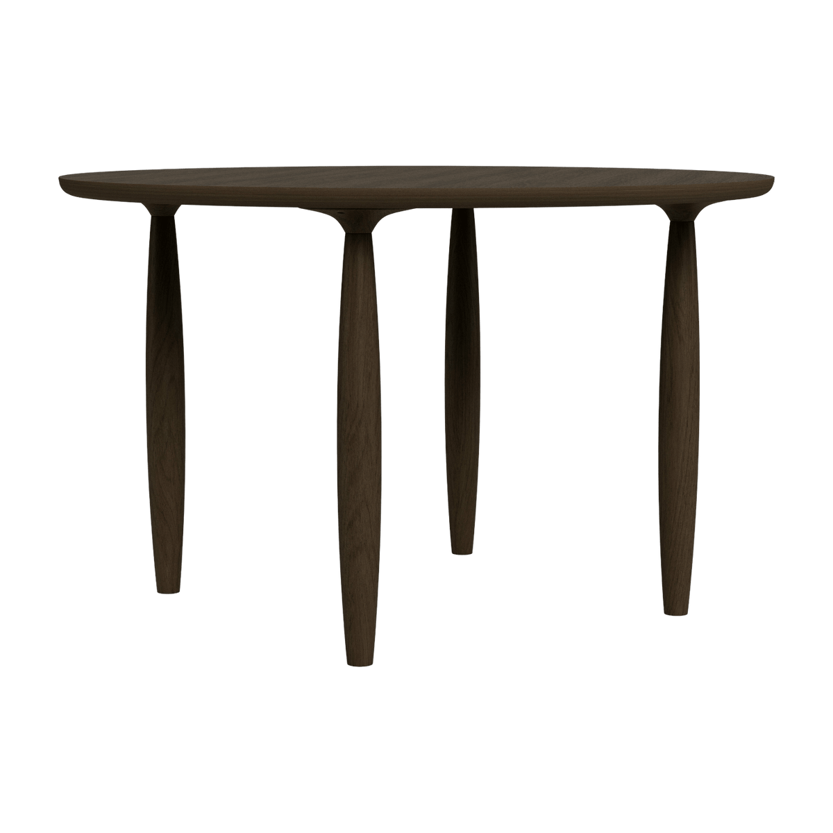 Dining table ronde in smoked oak 120 cm Oku - NORR11 - The Cool Republic
