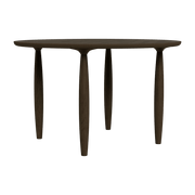 Dining table ronde in smoked oak 120 cm Oku - NORR11 - The Cool Republic
