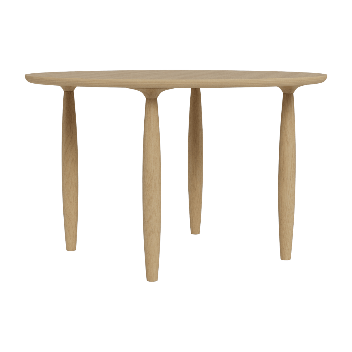 Dining table ronde in natural oak 120 cm Oku - NORR11 - The Cool Republic