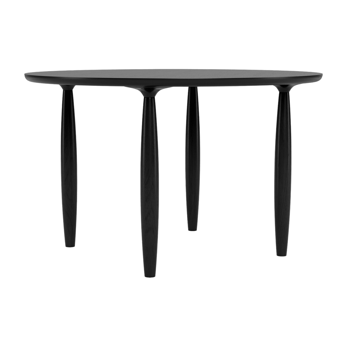 Dining table ronde in black oak 120 cm Oku - NORR11 - The Cool Republic