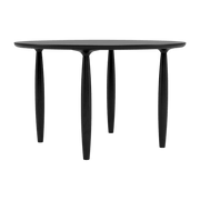 Dining table ronde in black oak 120 cm Oku - NORR11 - The Cool Republic