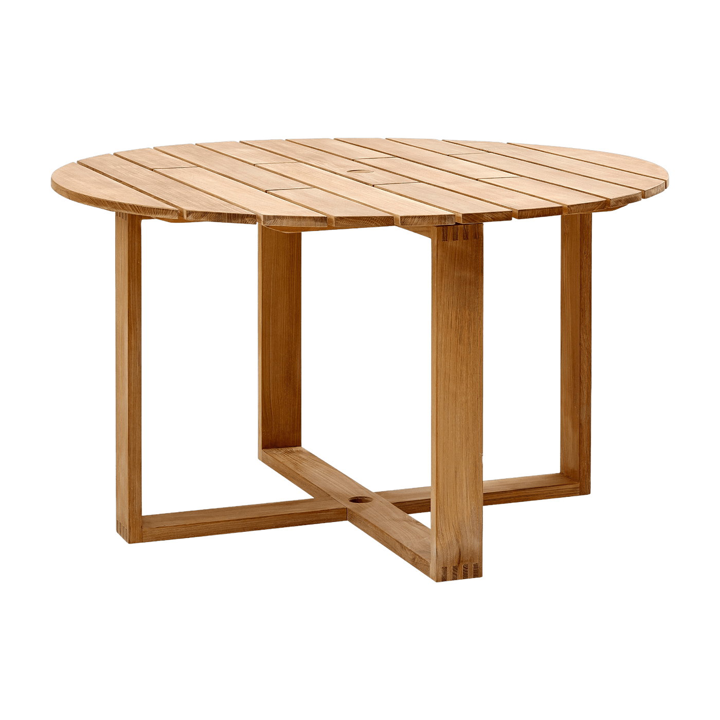 Table à manger 130 cm en teck Endless - Cane-Line - The Cool Republic