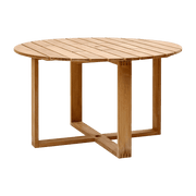 Table à manger 130 cm en teck Endless - Cane-Line - The Cool Republic