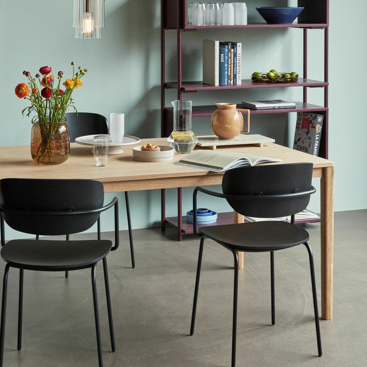 Table à manger 200 x 100 cm en chêne naturel - Hübsch - The Cool Republic