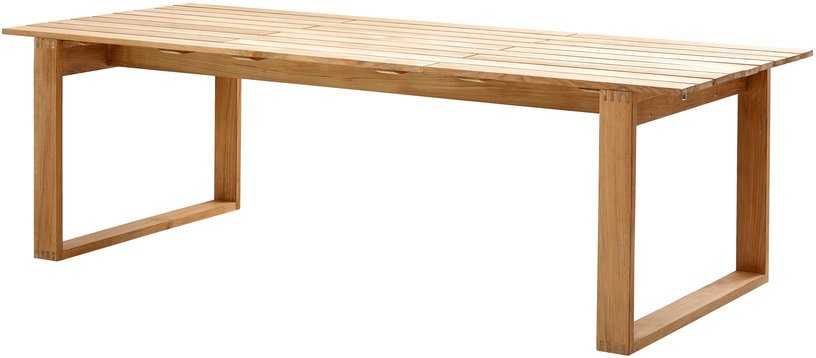 Table à manger 240 x 100 en teck Endless - Cane - Line - The Cool Republic