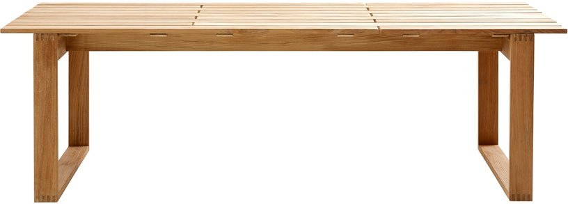 Table à manger 240 x 100 en teck Endless - Cane - Line - The Cool Republic