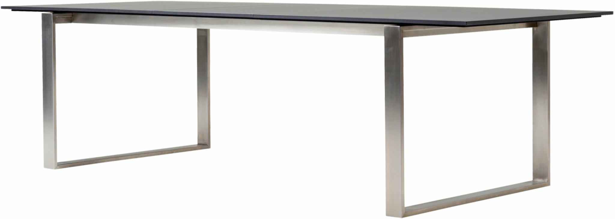 Table à manger avec extension en acier et céramique 330x100cm Edge - Cane - Line - The Cool Republic