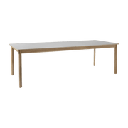 Table à manger avec rallonge en chêne blanchi stratifié Fenix 240 à 340 cm Patch HW2 - &Tradition - The Cool Republic