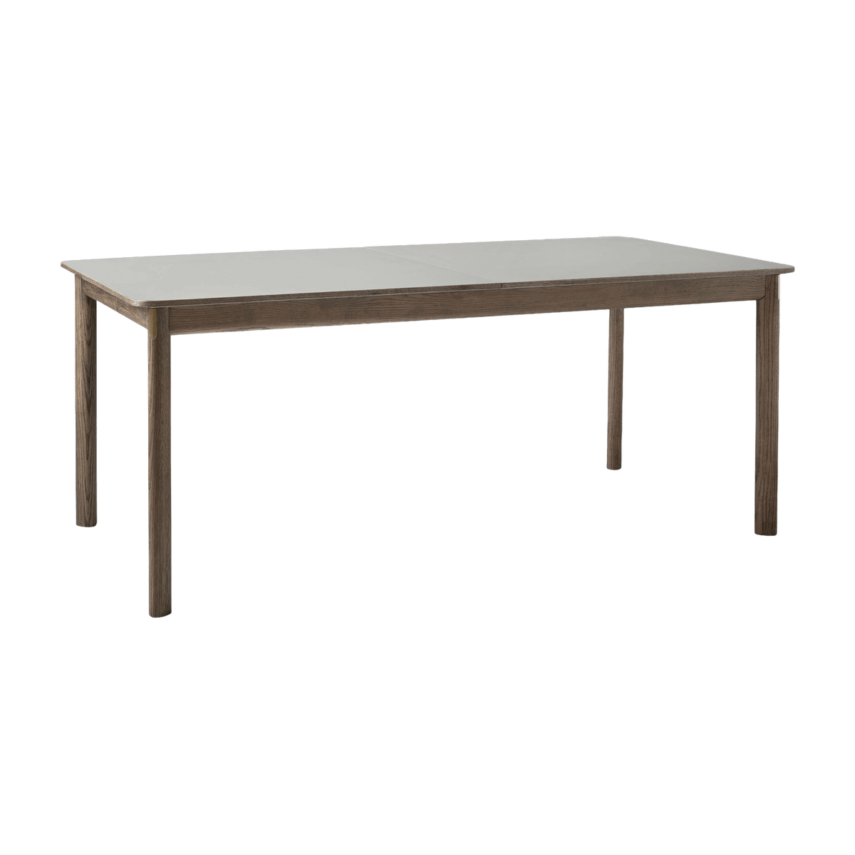 Table à manger avec rallonge en chêne fumé gris stratifié Fenix 180 à 280 cm Patch HW1 - &Tradition - The Cool Republic