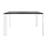 Table à manger blanc et noir 128x128 Four tavolo - Kartell - The Cool Republic
