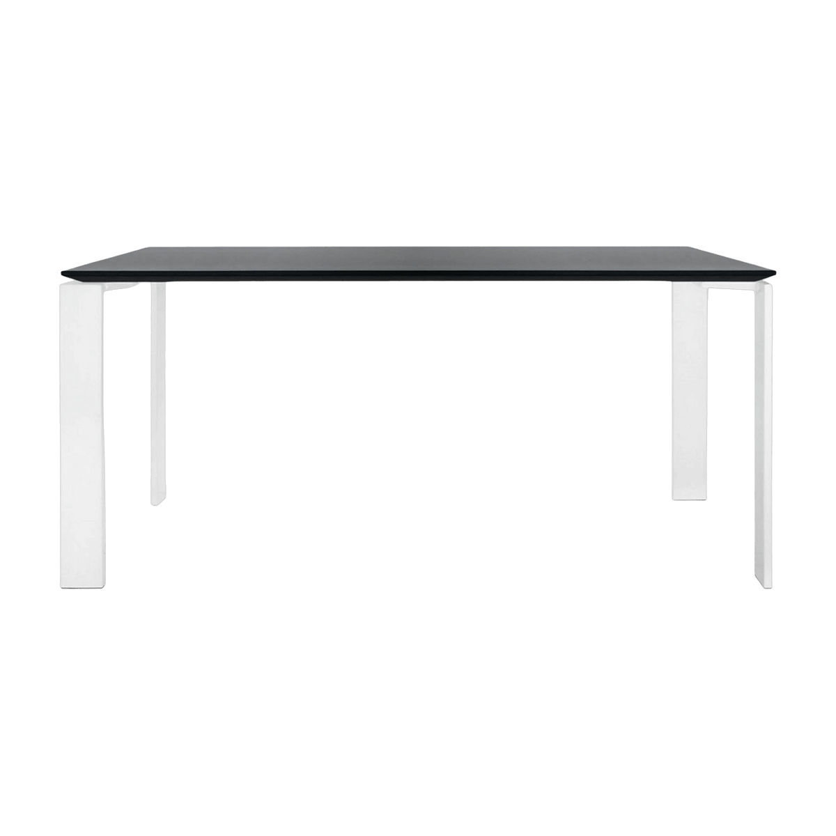 Table à manger blanc et noir 158x79 Four tavolo - Kartell - The Cool Republic