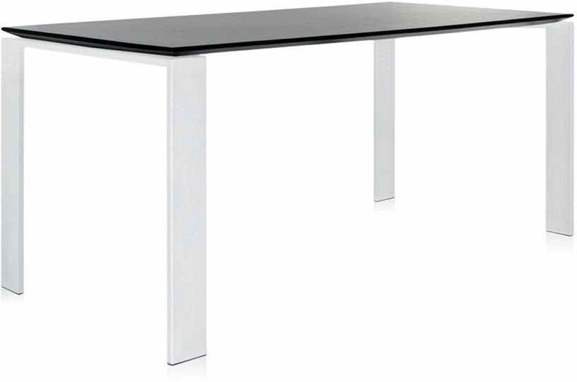 Table à manger blanc et noir 158x79 Four tavolo - Kartell - The Cool Republic