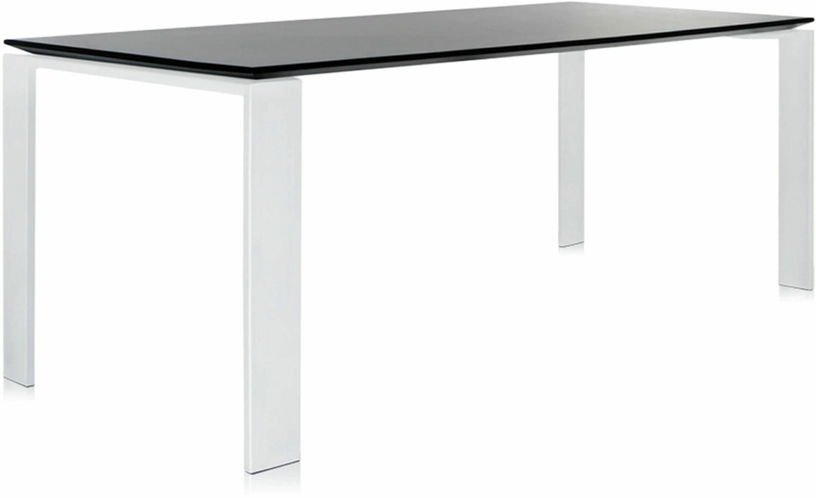 Table à manger blanc et noir 190x79 Four tavolo - Kartell - The Cool Republic