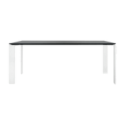 Table à manger blanc et noir 190x79 Four tavolo - Kartell - The Cool Republic