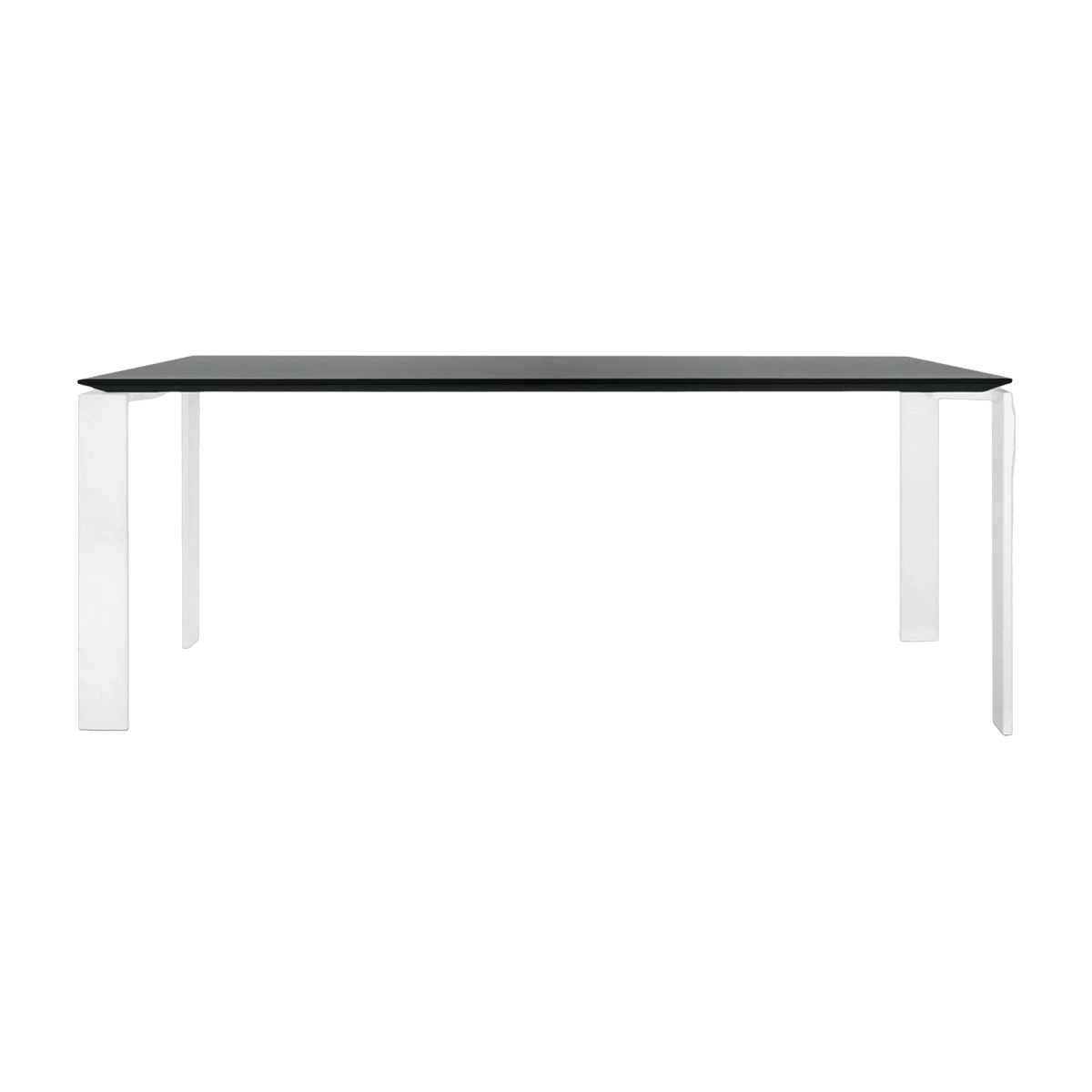 Table à manger blanc et noir 190x79 Four tavolo - Kartell - The Cool Republic