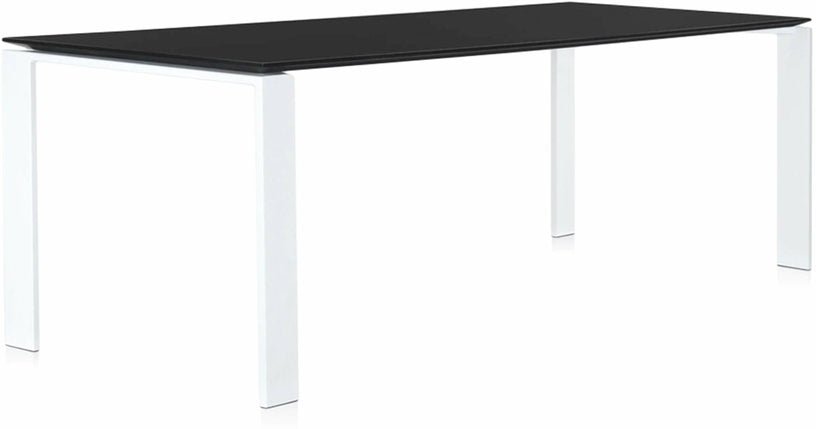 Table à manger blanc et noir 223x79 Four tavolo - Kartell - The Cool Republic