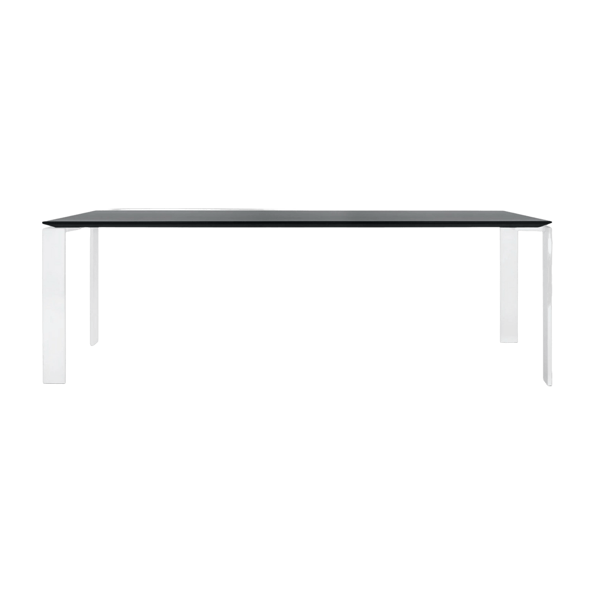 Table à manger blanc et noir 223x79 Four tavolo - Kartell - The Cool Republic