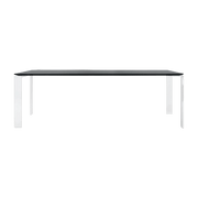 Table à manger blanc et noir 223x79 Four tavolo - Kartell - The Cool Republic