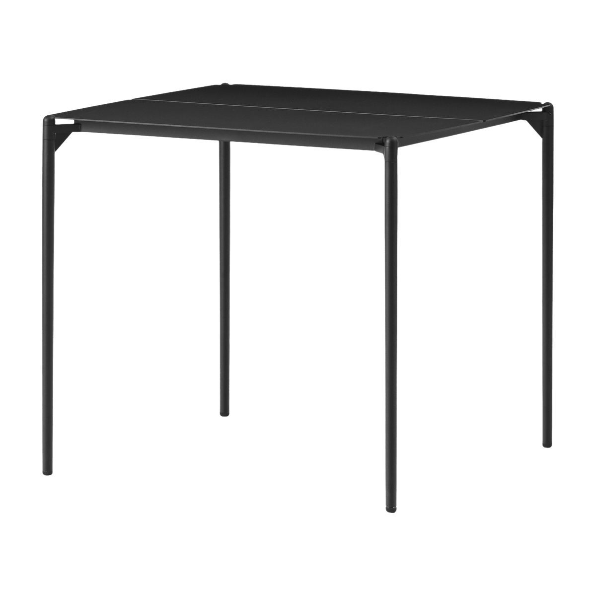 Table à manger carrée en acier noir 80 x 80 cm Novo - Aytm - The Cool Republic