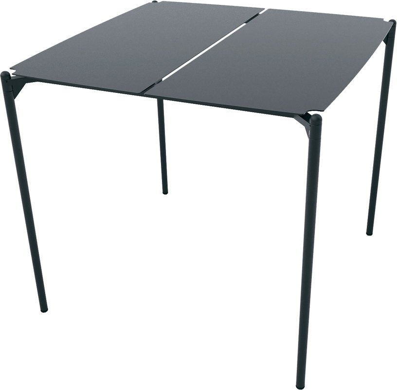 Table à manger carrée en acier noir 80 x 80 cm Novo - Aytm - The Cool Republic